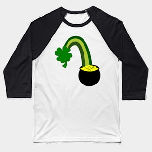 Lucky Shamrock Leads to Gold Baseball T-Shirt